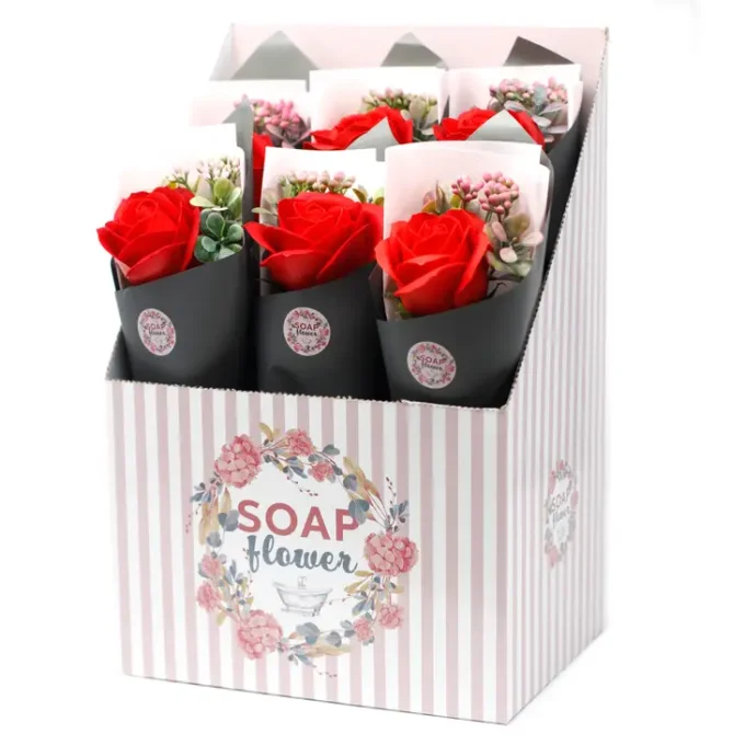 Bouquet de fleurs savon